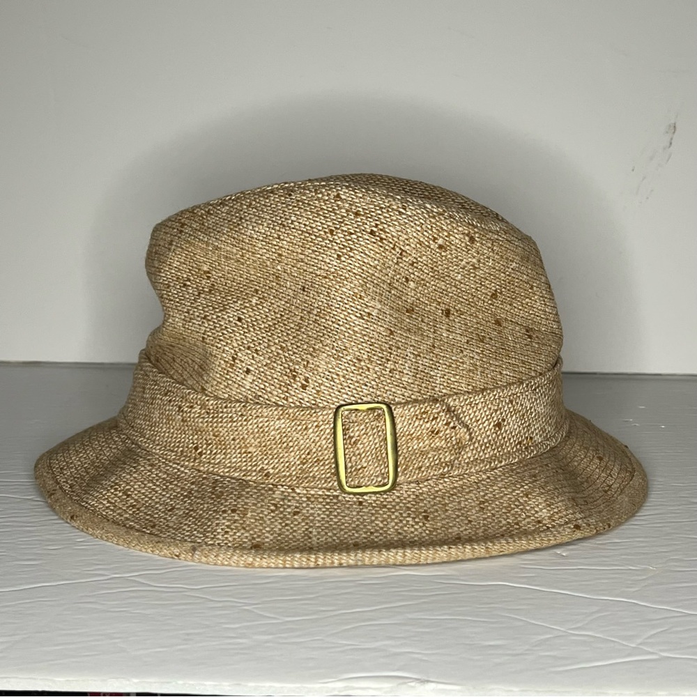 Dobbs Size 7 Snaps Back Crushable Tweed Fedora Vintage Hat Size 7 Grandpa Style